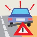 Car Accident Vector Illustration