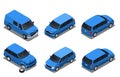 Car Accidents Isometric Set