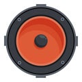 Car acoustic speaker icon cartoon vector. Auto cd Royalty Free Stock Photo