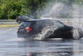 Car at ADAC driving safety aquaplaning training