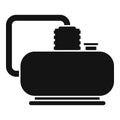 Car air compressor icon, simple style Royalty Free Stock Photo