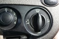 Car air conditioner control panel, close-up of car interior Royalty Free Stock Photo