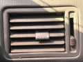 car air conditioner with a hole Royalty Free Stock Photo