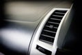 Car Air Conditioner for temperature control between travel.Modern Car interior with air condition auto system Royalty Free Stock Photo