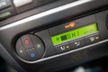 Car air conditioning panel Royalty Free Stock Photo