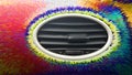 Car air conductors interior colors Royalty Free Stock Photo