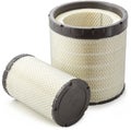 Car white air filter cylindrical with reinforcing net