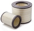 Car white air filter cylindrical with reinforcing net