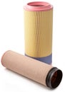 Car white air filter cylindrical