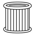 Car air filter icon, outline style Royalty Free Stock Photo