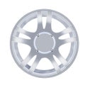 Car alloy wheel isolated over white background Royalty Free Stock Photo