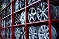 Car aluminum wheel rim Royalty Free Stock Photo