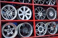 Car aluminum wheel rim Royalty Free Stock Photo