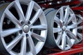 Car aluminum wheel rim Royalty Free Stock Photo