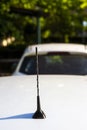 Car antenna black and twisted Royalty Free Stock Photo