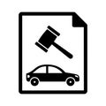 Car auction file Isolated Vector icon that can be easily modified or edited