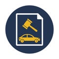 Car auction file Isolated Vector icon that can be easily modified or edited