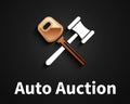 Car Auction Logo Design Royalty Free Stock Photo