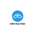 Car auction logo vector design Royalty Free Stock Photo