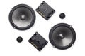 Car audio, car speakers, subwoofer and accessories for tuning. Top view Royalty Free Stock Photo