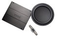 Car audio, car speakers, subwoofer and accessories for tuning. Top view Royalty Free Stock Photo