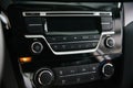 Car audio system front panel Royalty Free Stock Photo