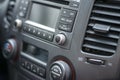 Car audio system front panel Royalty Free Stock Photo