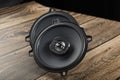 CAR audio systems.Car music.Acoustics on a dark background Royalty Free Stock Photo
