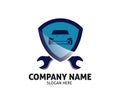 Car auto care dealer repair service vector logo design Royalty Free Stock Photo