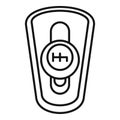 Car auto gearbox icon, outline style