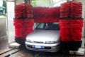 Car in Automatic Car Wash Royalty Free Stock Photo