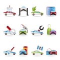 Car and automobile service icon Royalty Free Stock Photo