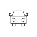 Car, Automobile, Transportation Thin Line Icon Vector Illustration Logo Template. Suitable For Many Purposes.