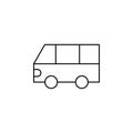 Car, Automobile, Transportation Thin Line Icon Vector Illustration Logo Template. Suitable For Many Purposes.