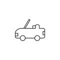 Car, Automobile, Transportation Thin Line Icon Vector Illustration Logo Template. Suitable For Many Purposes.