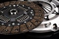 Car or automotive clutch on black background Royalty Free Stock Photo