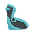 Car baby seatbelt icon flat isolated vector