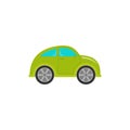 Car baby toy in flat design. Vector cartoon illustration. Royalty Free Stock Photo