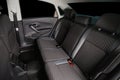 Car back seats. Clean modern car interior. Black automobile seats. Royalty Free Stock Photo