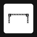 Car barrier icon, simple style Royalty Free Stock Photo