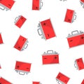 Car battery accumulator seamless pattern background.