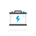 Car battery, accumulator vector icon