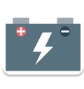 Car Battery, Automotive Battery Color Isolated Vector Icon Royalty Free Stock Photo