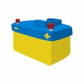 Car battery cartoon icon Royalty Free Stock Photo