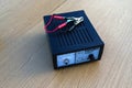 Car battery charger .Closeup car battery charger