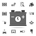 car battery icon. Detailed set of car repear icons. Premium quality graphic design icon. One of the collection icons for websites,