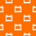 Car battery pattern seamless Royalty Free Stock Photo