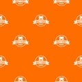 Car battery pattern vector orange Royalty Free Stock Photo