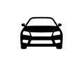 Car black icon. Automobile symbol in simple style isolated on white background. Vector illustration EPS 10 Royalty Free Stock Photo