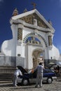 Car blessing, Cathedral of Copacabana, Bolivia Royalty Free Stock Photo